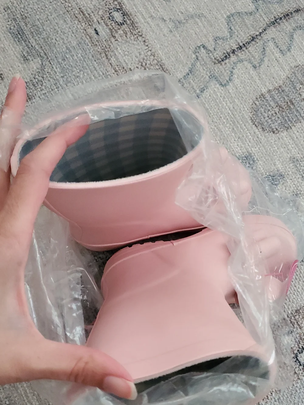 NWOT SweetHoney Whim And Wander Toddler Girls Pink Bow Rainboots Sz8